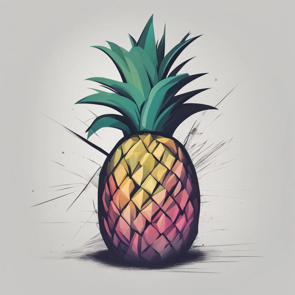 Abstract pineapple concept