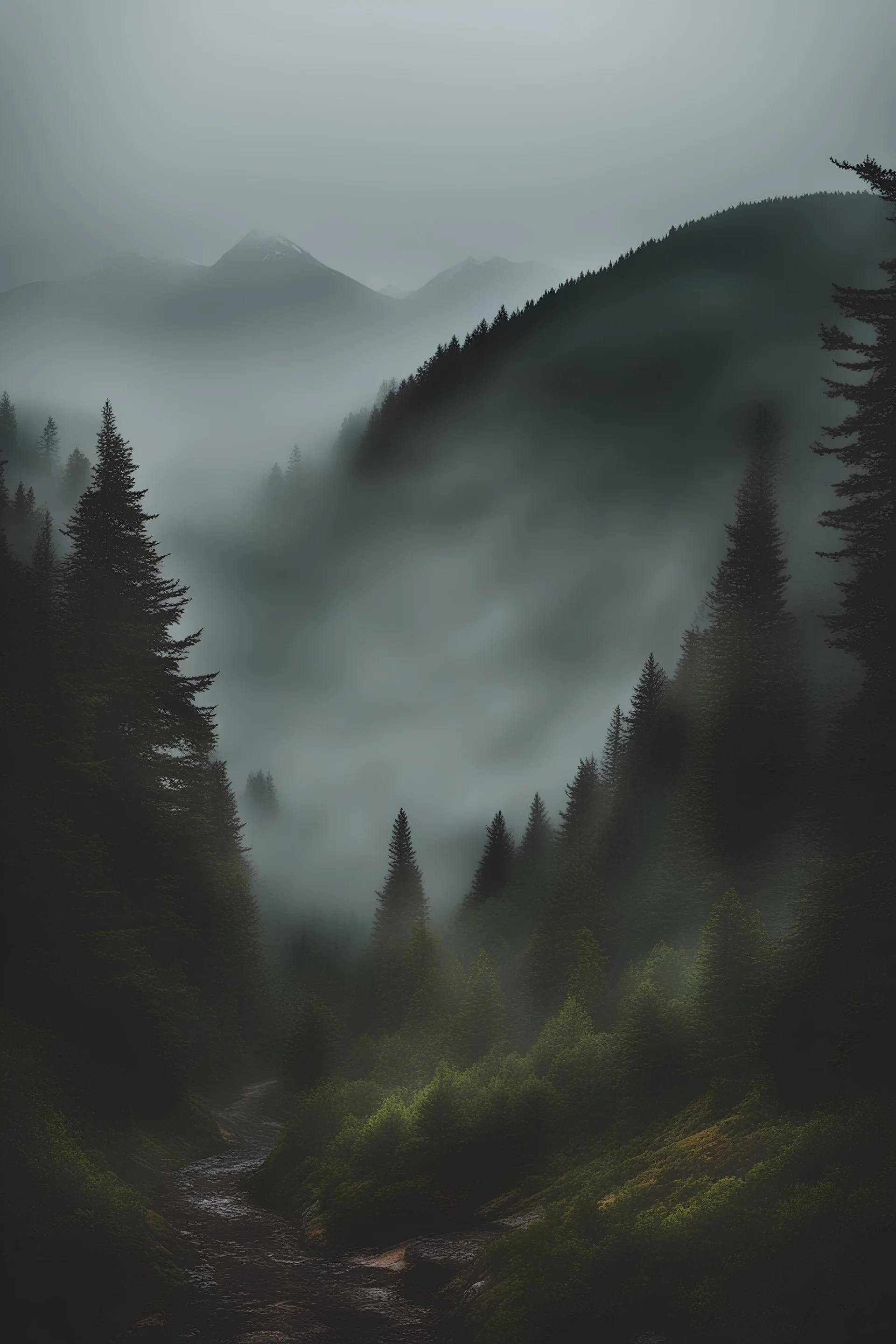 foggy mountain