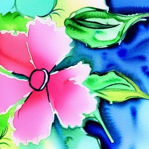 water color flower painting