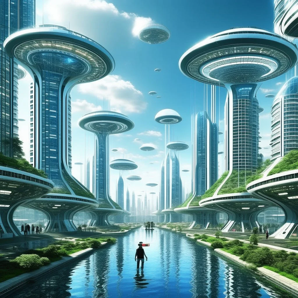 Technology of the future Show the world how it will be in the future