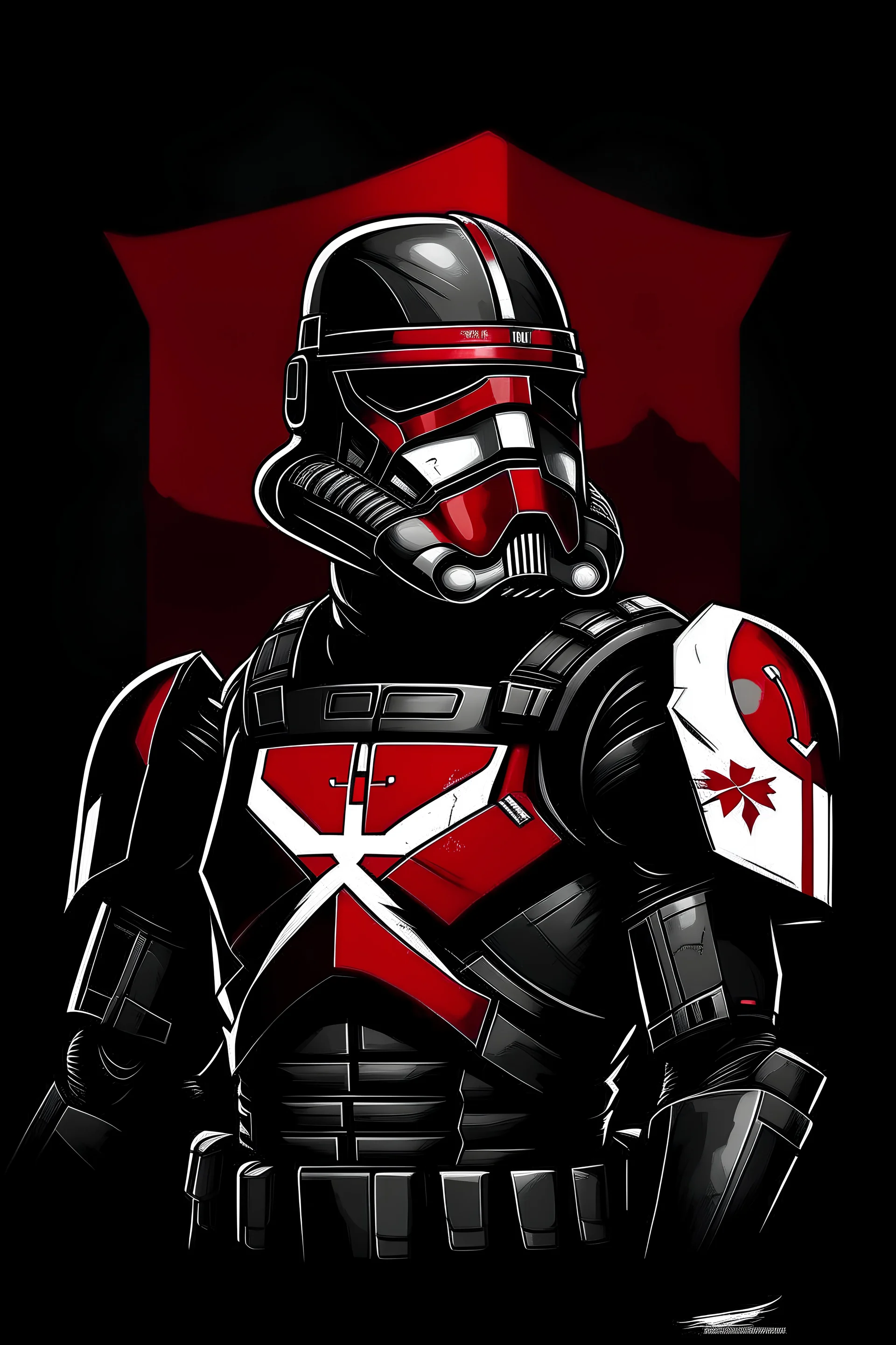 dark trooper star wars swiss flags