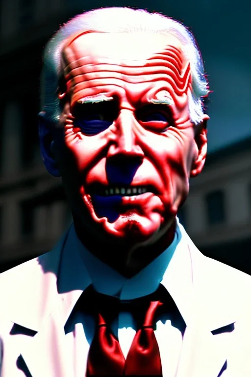 Ultra realistic image, joe biden zombie, zombie performance, suit, skull, blood, torn arm, night, walking twisted, waist up view, thriller style, dark ambient, highly detailed, White House background, concept art, unreal engine 5, god rays, ray tracing, RTX, focal lighting, ultra detail, volumetric lighting, 3d, finely drawn, high definition, high resolution.