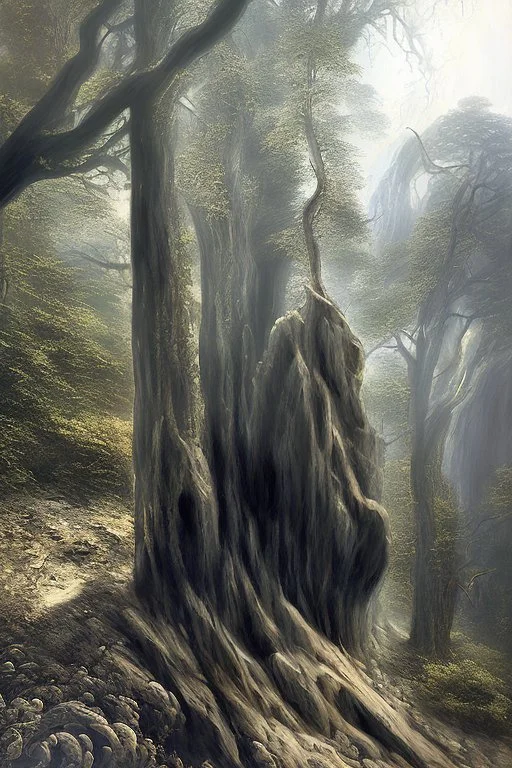 imagine a mountain, climbing out of the sea and into the clouds
