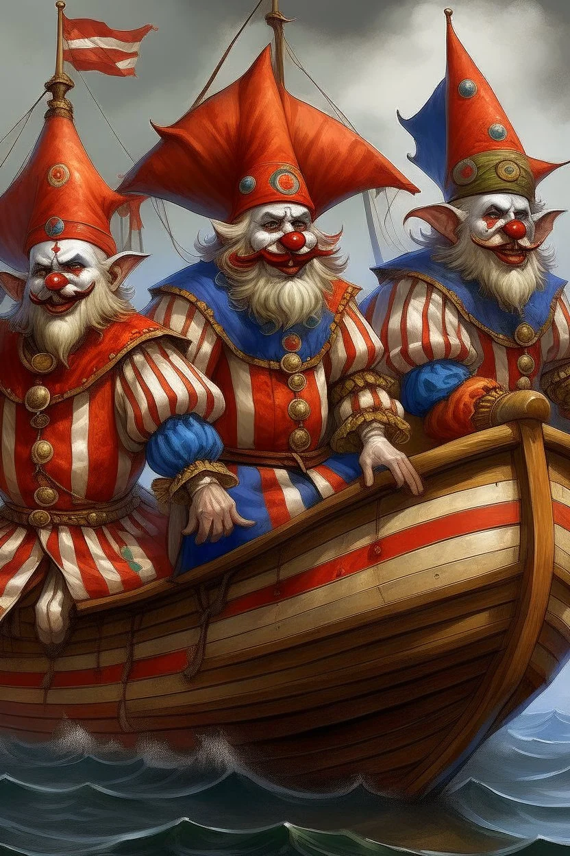 medival ship o clowns