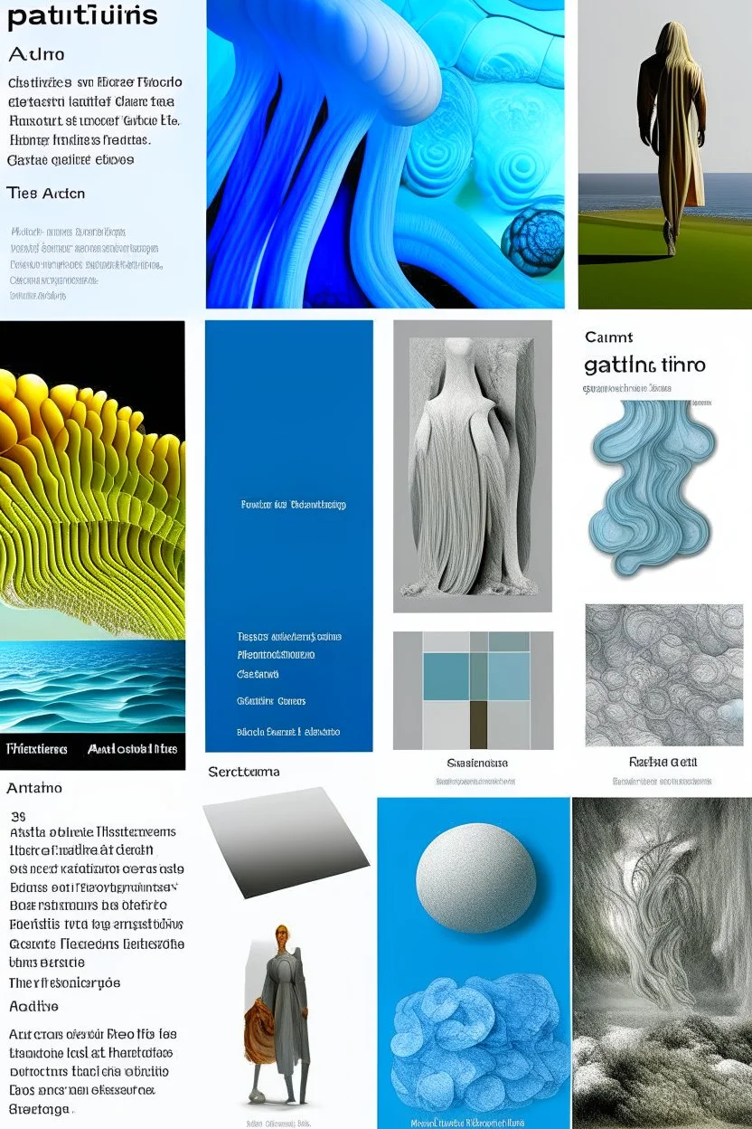 Make this moodboard working on the images in order to create fusions, integration of organic forms, for a homogeneous story