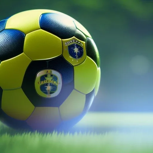 Football Brazil Pele,shallow depth of field, macro lens, unreal engine 5, ultra detailed, realistic