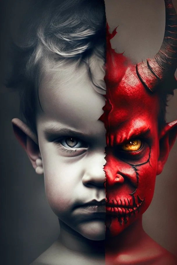 Half devil and half child.