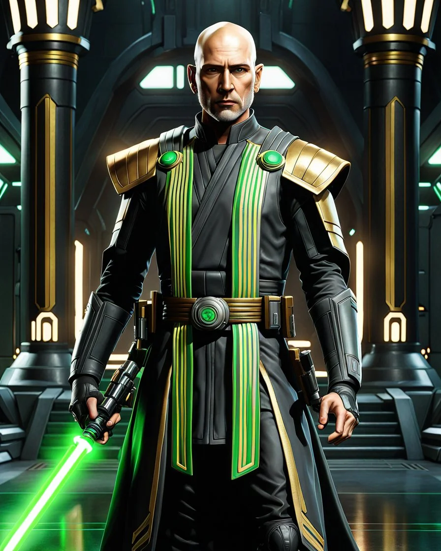 Star wars bald male corellian jedi pilot wearing b... | @Daemoniac6891