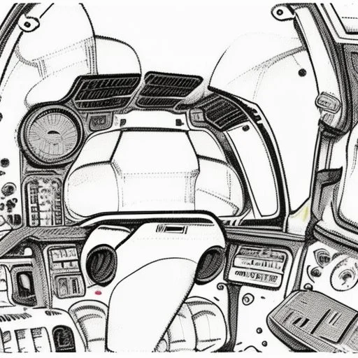 Fighter jet interior