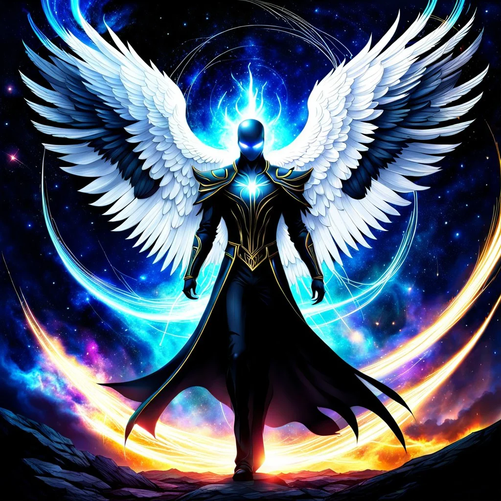 Gorgeous digital artwork. To merge Slender Man with Angel. Very strong and agile with his wings, the Cosmic Feng stands his ground. Chicken in the Chaos God Realm