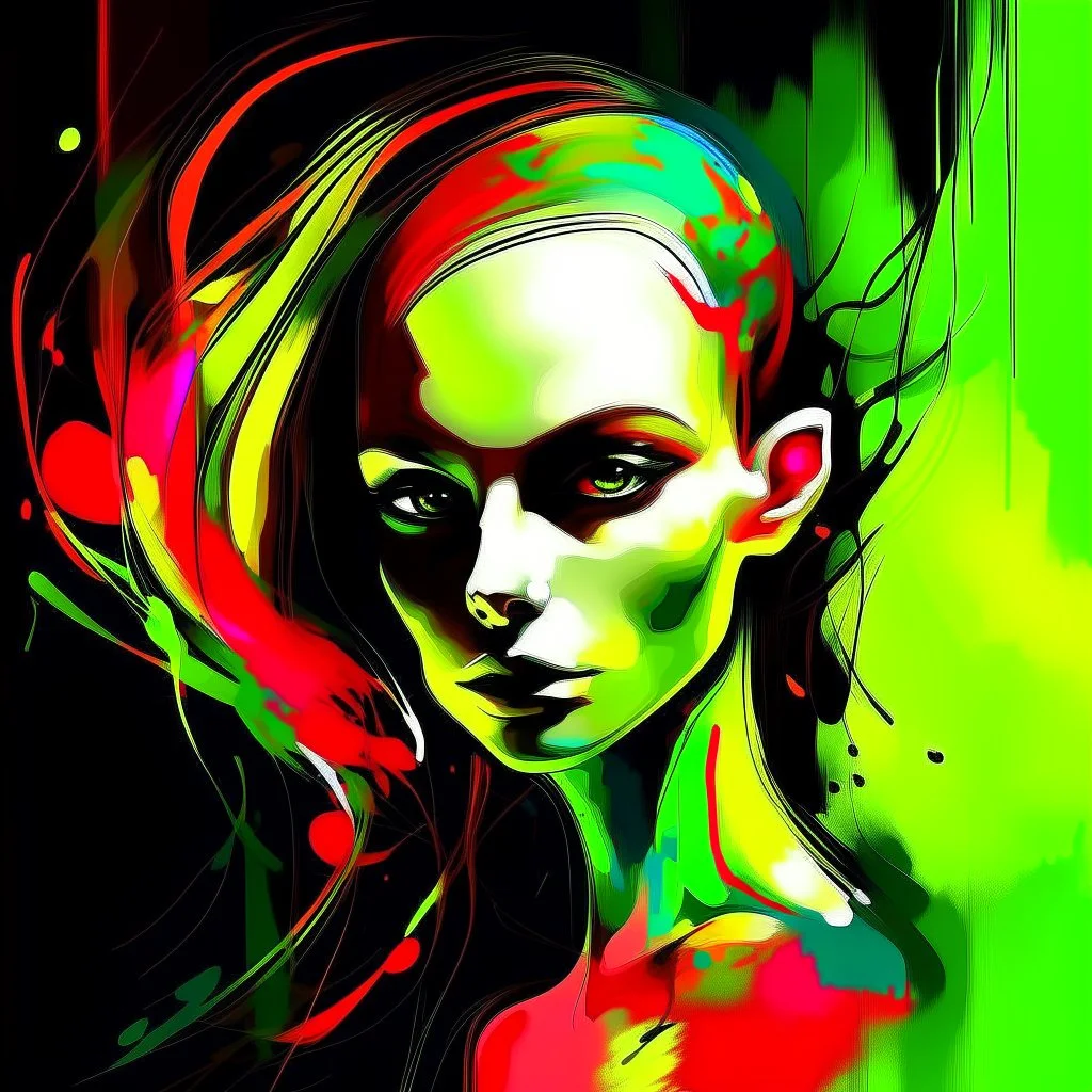 pretty girl Abstract.
