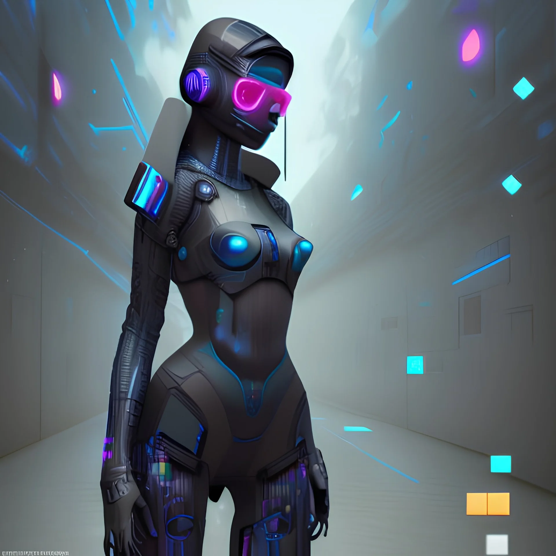 Girl cyber 3D