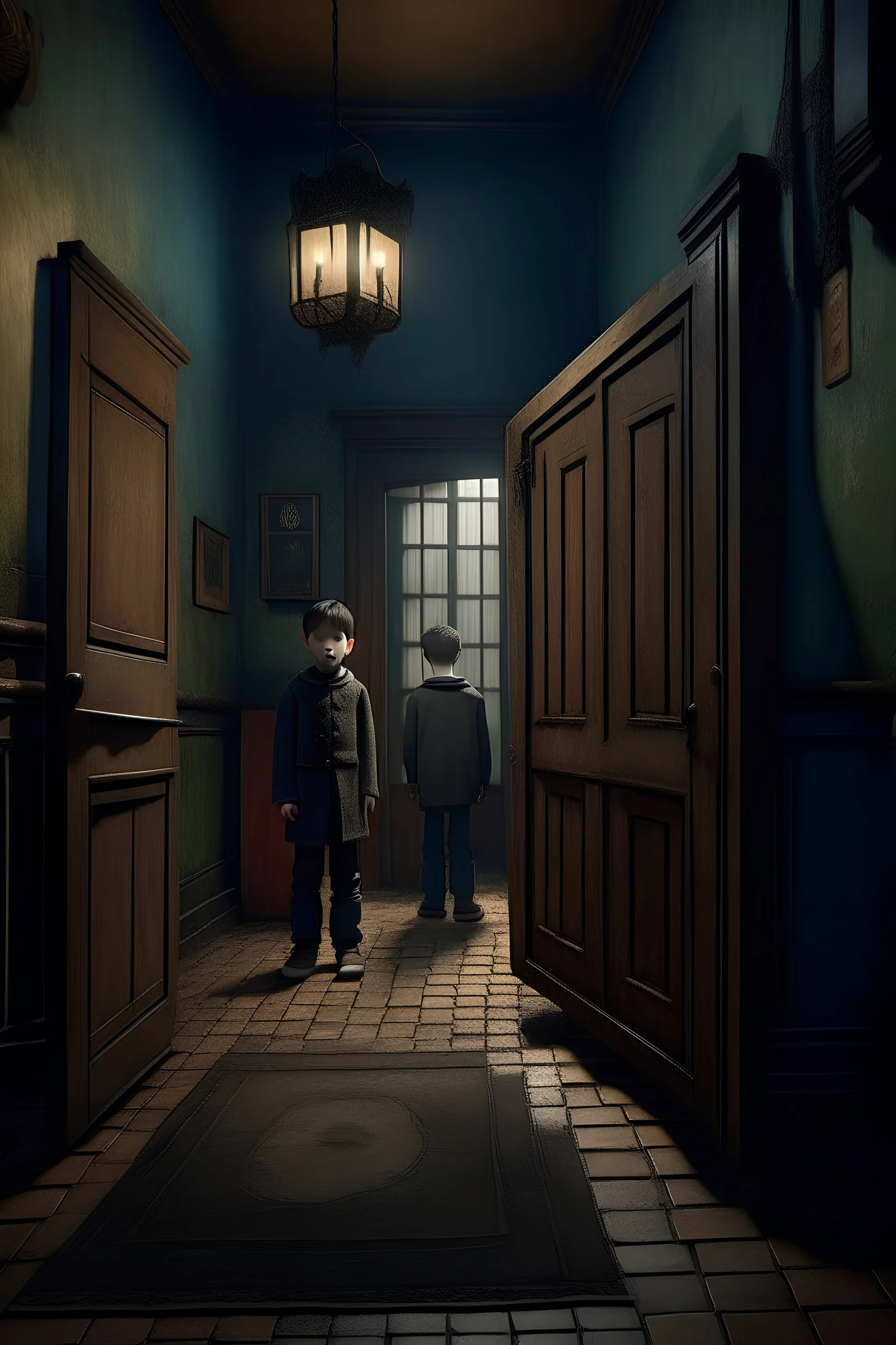 Felix and Edward feel a strange attraction towards a forgotten corner of the orphanage. They discover a mysterious door, amid dark secrets. Do they dare to open it and explore what is hiding behind it?