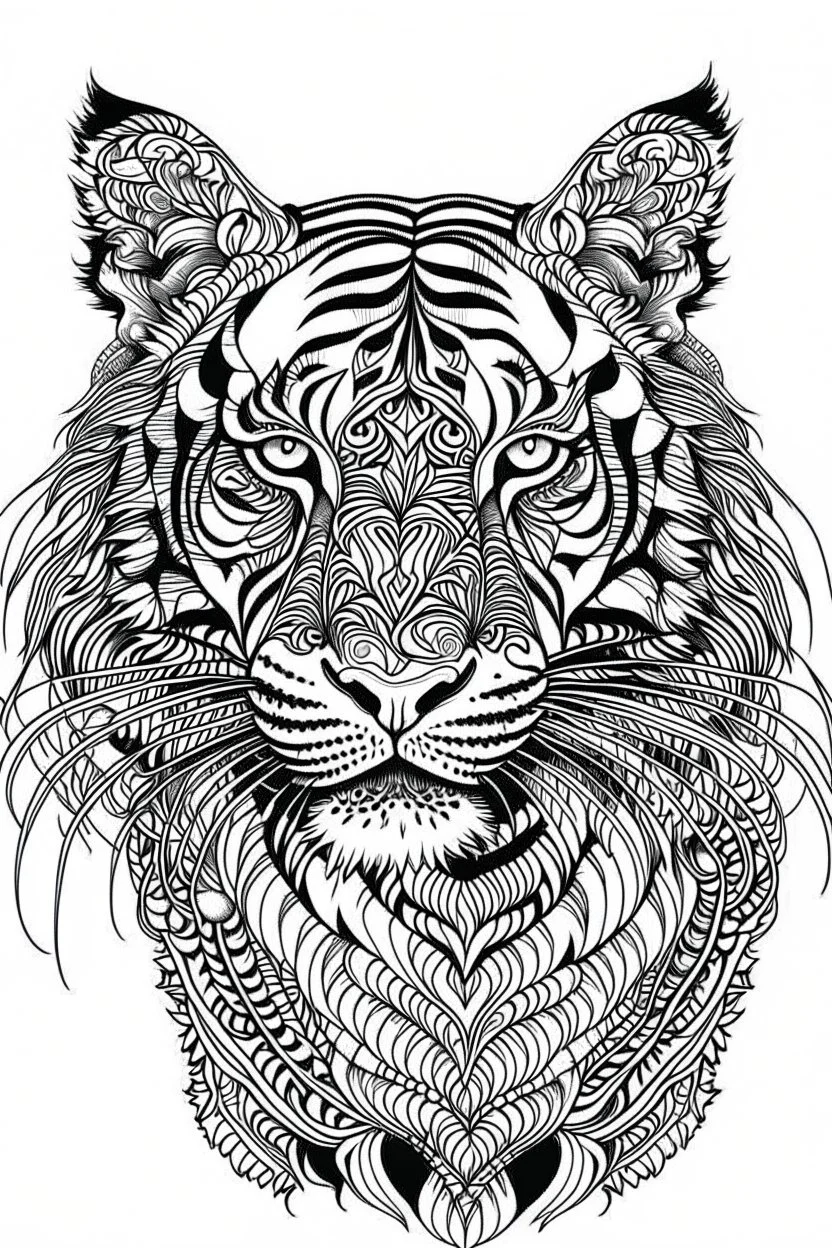 How to Draw A Tiger Head | TikTok