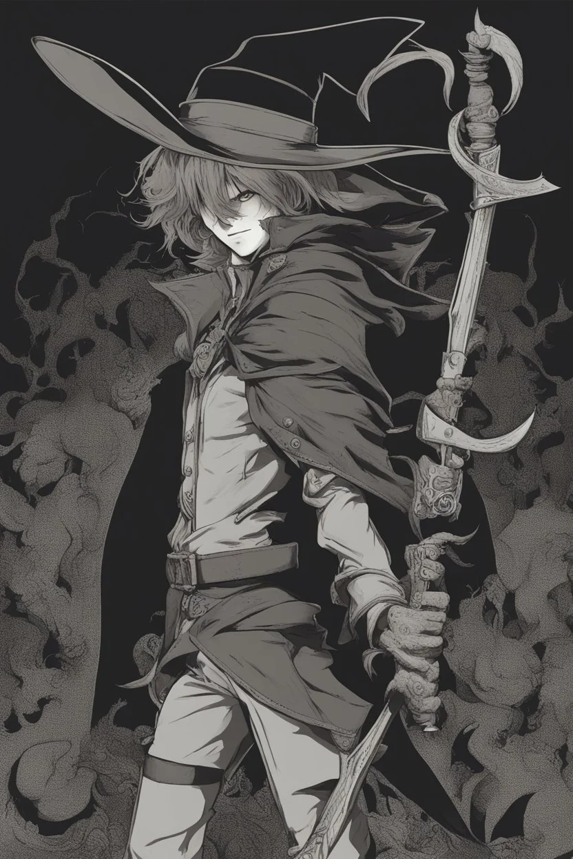 young witch hunter man