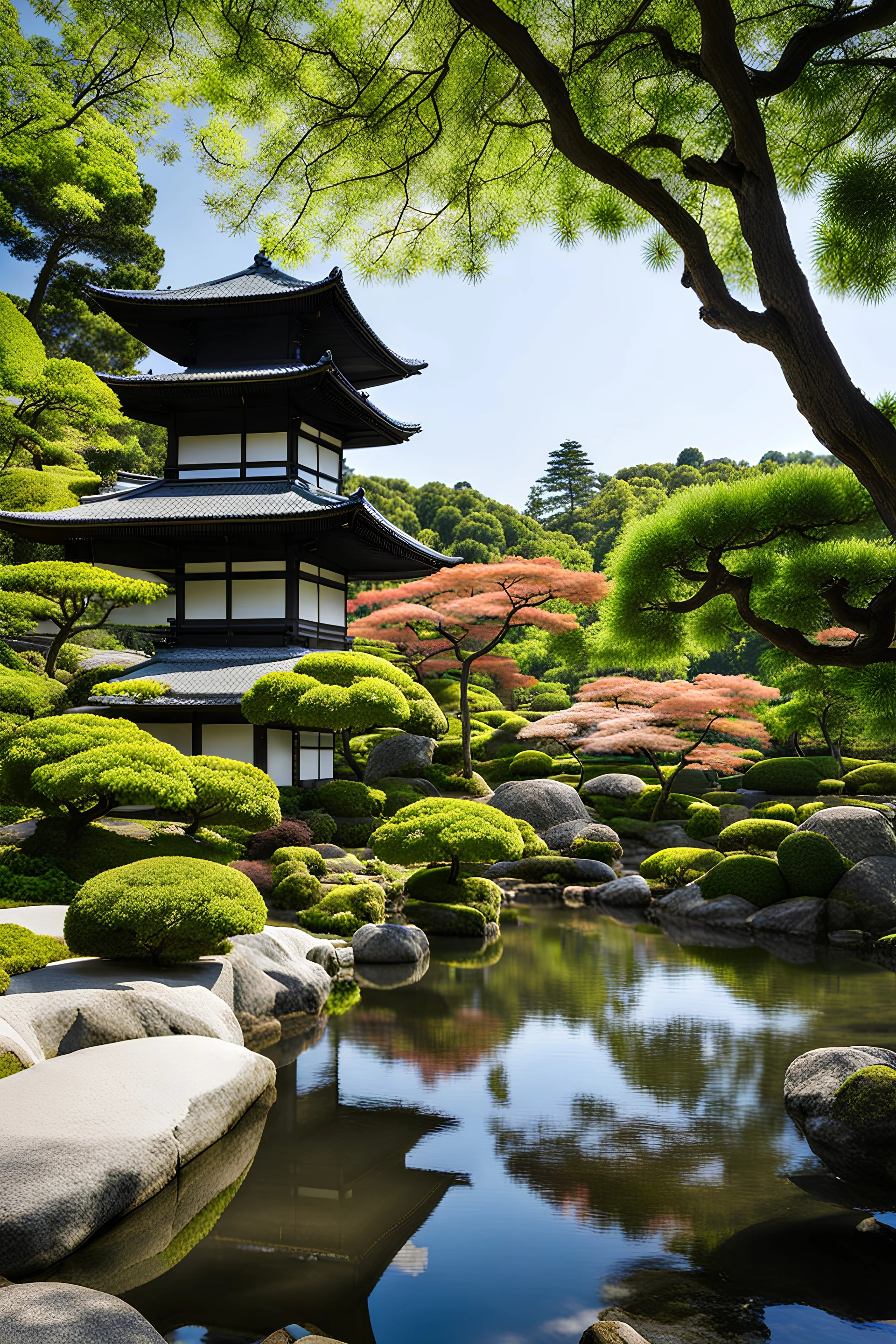 Tranquil Japanese garden