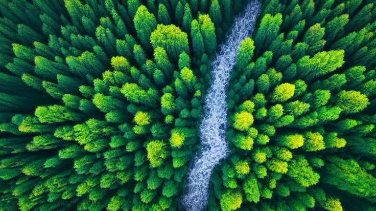 rivers and forest