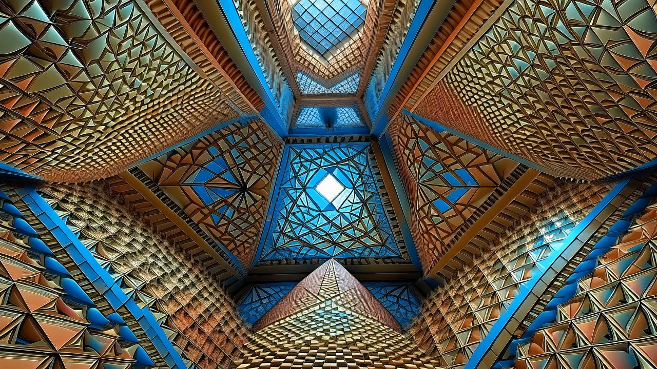 trompe l'oeil octadimensional hyperspatial fractal giant