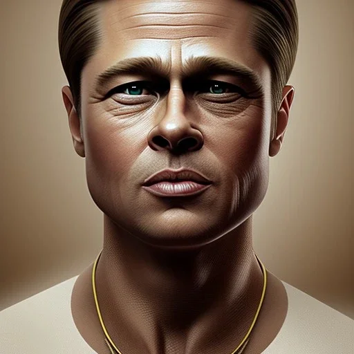 Brad pitt, bald, pyjamas, realisme,