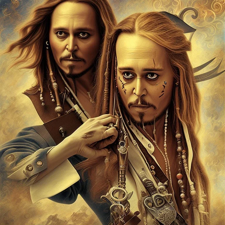 Captain Jack Sparrow,Da Vinci, Master Mahmoud Farshchian,van gogh Ismailoglu, End of Time, Pixley