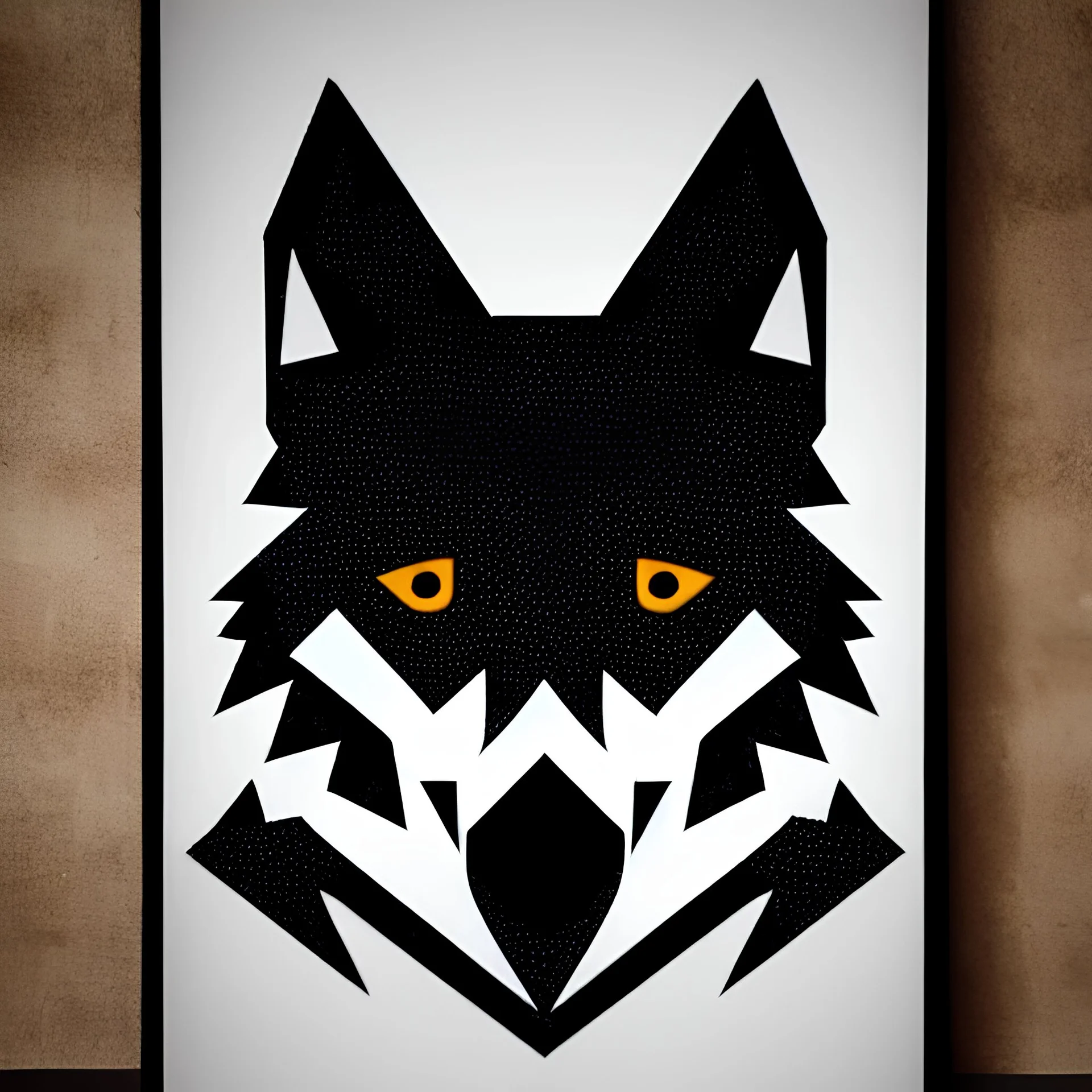 Geometric wolf