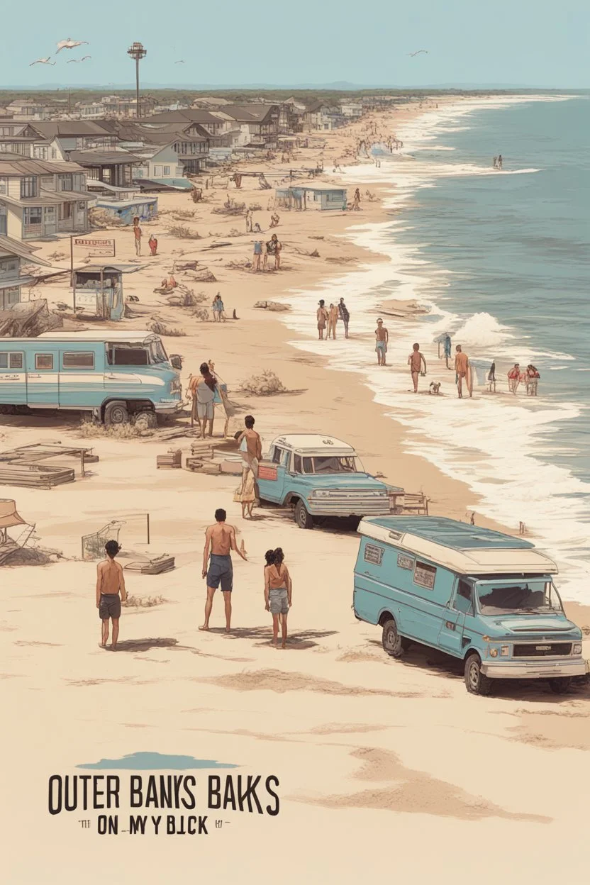 Netflix's Outer Banks in the style of On My Block.