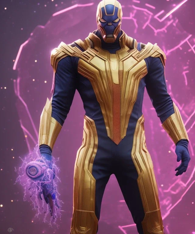 thanos dress up with spiderman suit, red and black, shooting spider web from wrist, full body close up, soft light atmosphere, light effect，vaporwave colorful, concept art, smooth, extremely sharp detail, finely tuned detail, ultra high definition, 8 k, unreal engine 5, ultra sharp focus