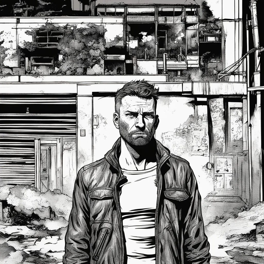 man, portrait,comic book, face, post-apocalypse