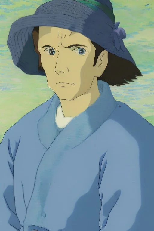 portrait van gogh im anime stil