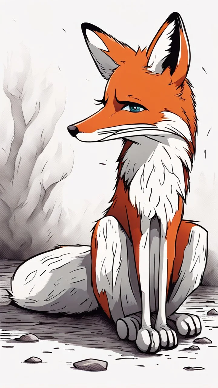 Sad one fox