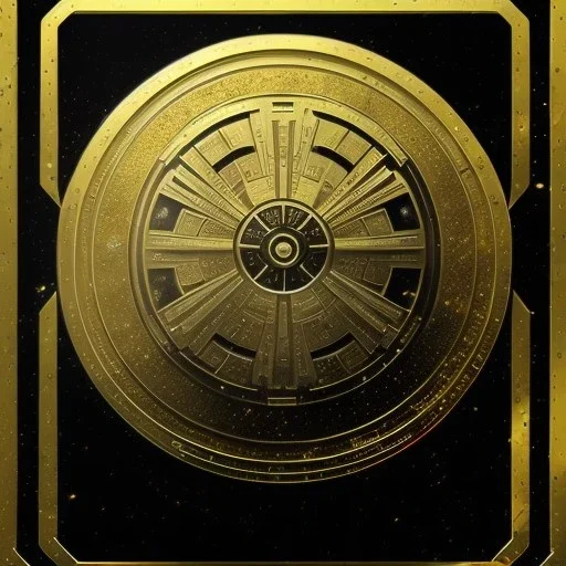 super embossed and photorealistic "STAR WARS" text, caption, shiny, photorealistic gold and silver and black metallic, reflective, centered, intricate