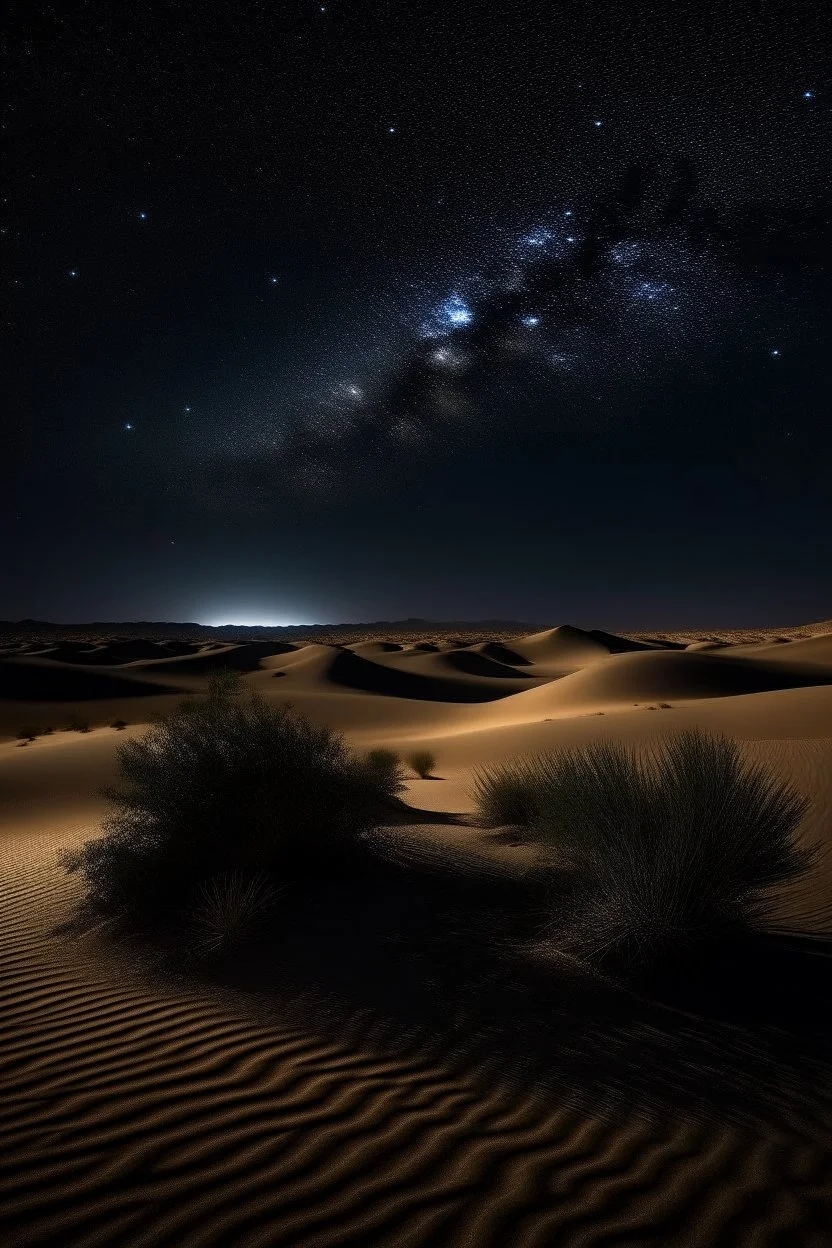 deserto di notte