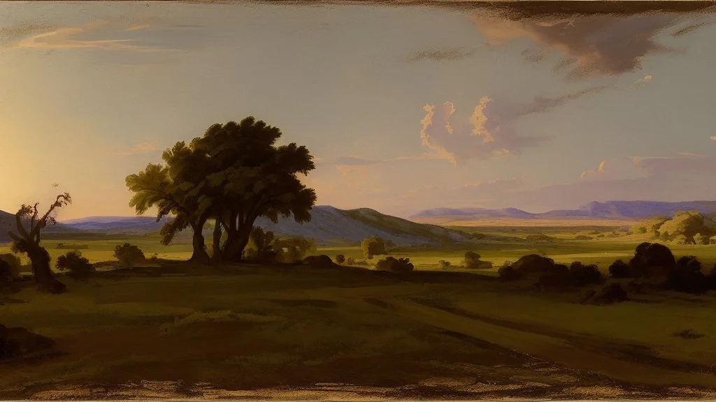 texas landscape by poussin