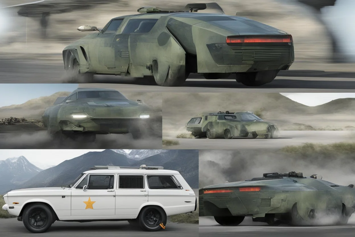 a military fighter jet station wagon hybrid