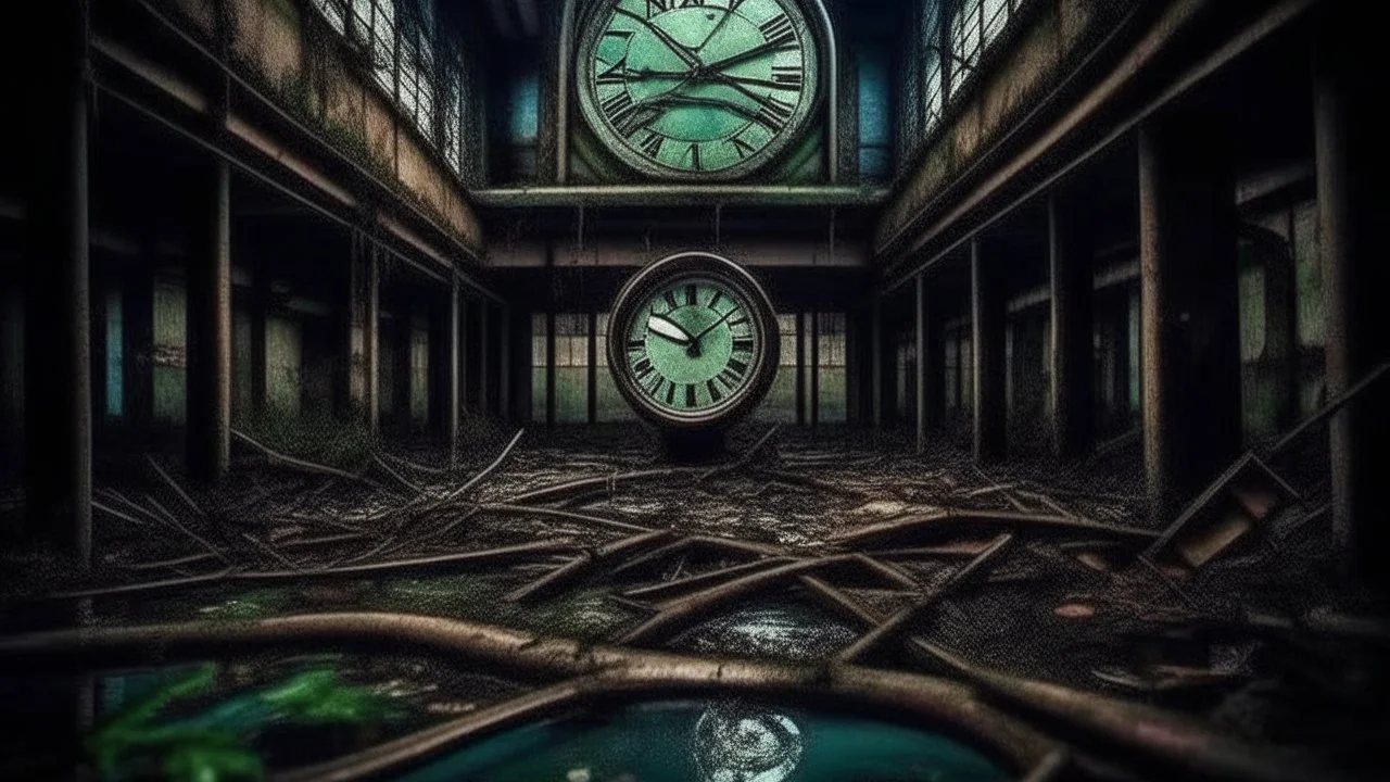 time loop repeating life in a abandoned building, at first I was alive and then I died there and I helped the soul to get out of there and all the souls left this building a flowing stream