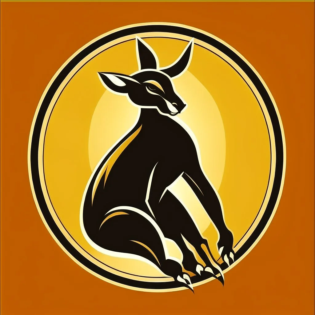 Kangaroo Logo, Fancy, Professional, Hotel Logo, ralph lauren look-alike. 1997 based.