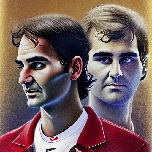 roger federer, monet style