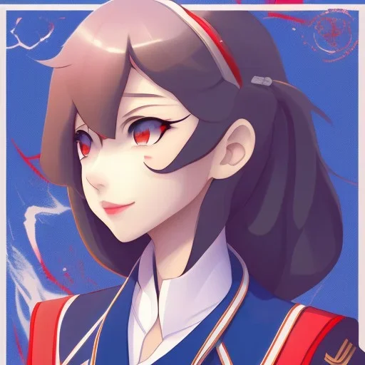 Ryuko Matoi in a sailor uniform