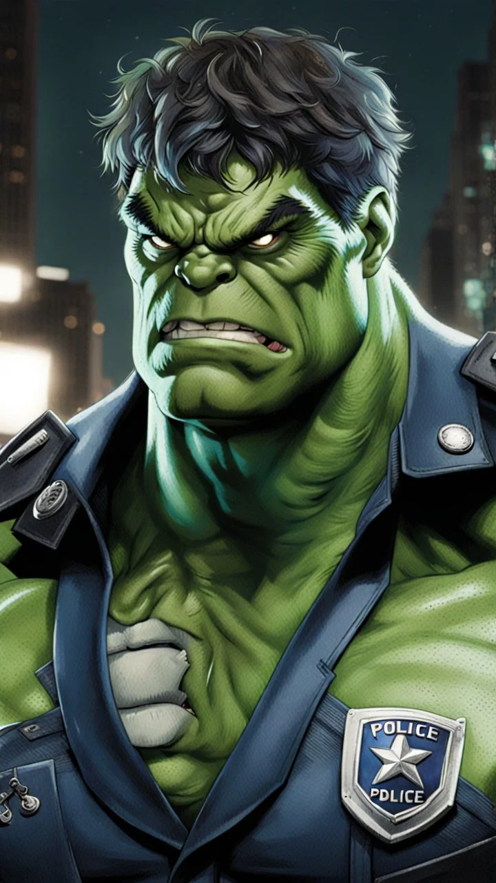 Hulk as police