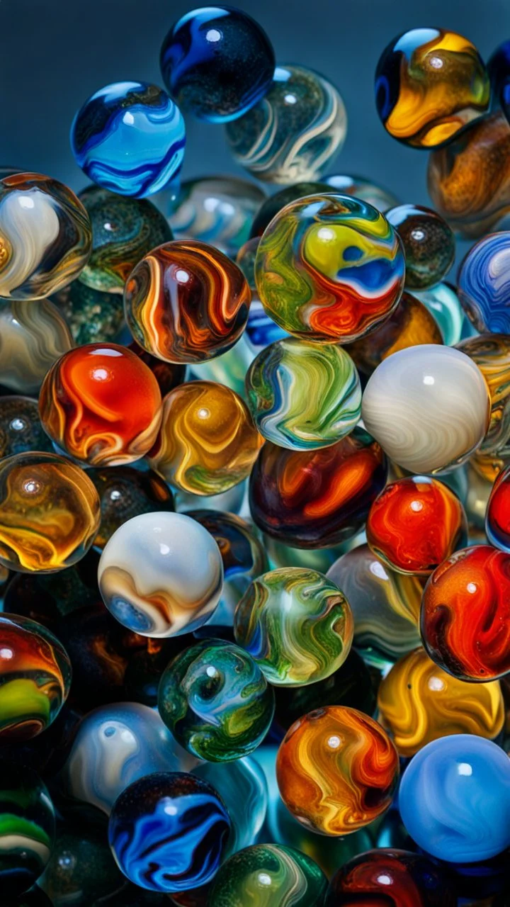 a pile of glass marbles, extremely detailed, realistic shapes, colorul, 90s nostalgia, stunning, amber, shiny, colorful, ultra detailed, perfect photo