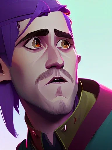 Portrait of a 30 year old strange gay warlock like Jake Gyllenhaal