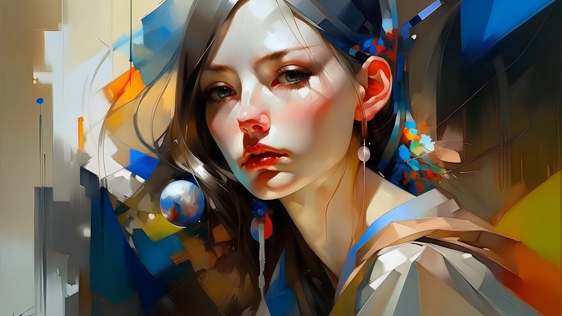 mixed media, ugly art, SSAO, art by Zinaida Serebriakova, rossdraws global illumination, art by Xie Shichen