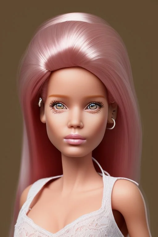 Barbie as 80year realistic 3d old woman