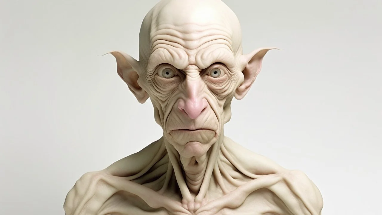 Moises , sin pelo con mirada vaga y color de piel blanca