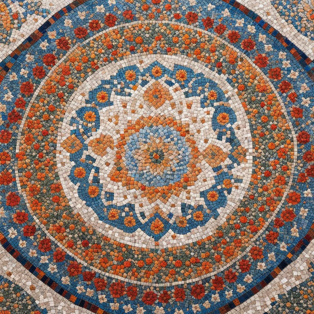 [zoom at the floral mosaic] Floral mosaics of the Sheikh Zayed Grand Mosques — in pictures [All photos by Mona Al Marzooqi]