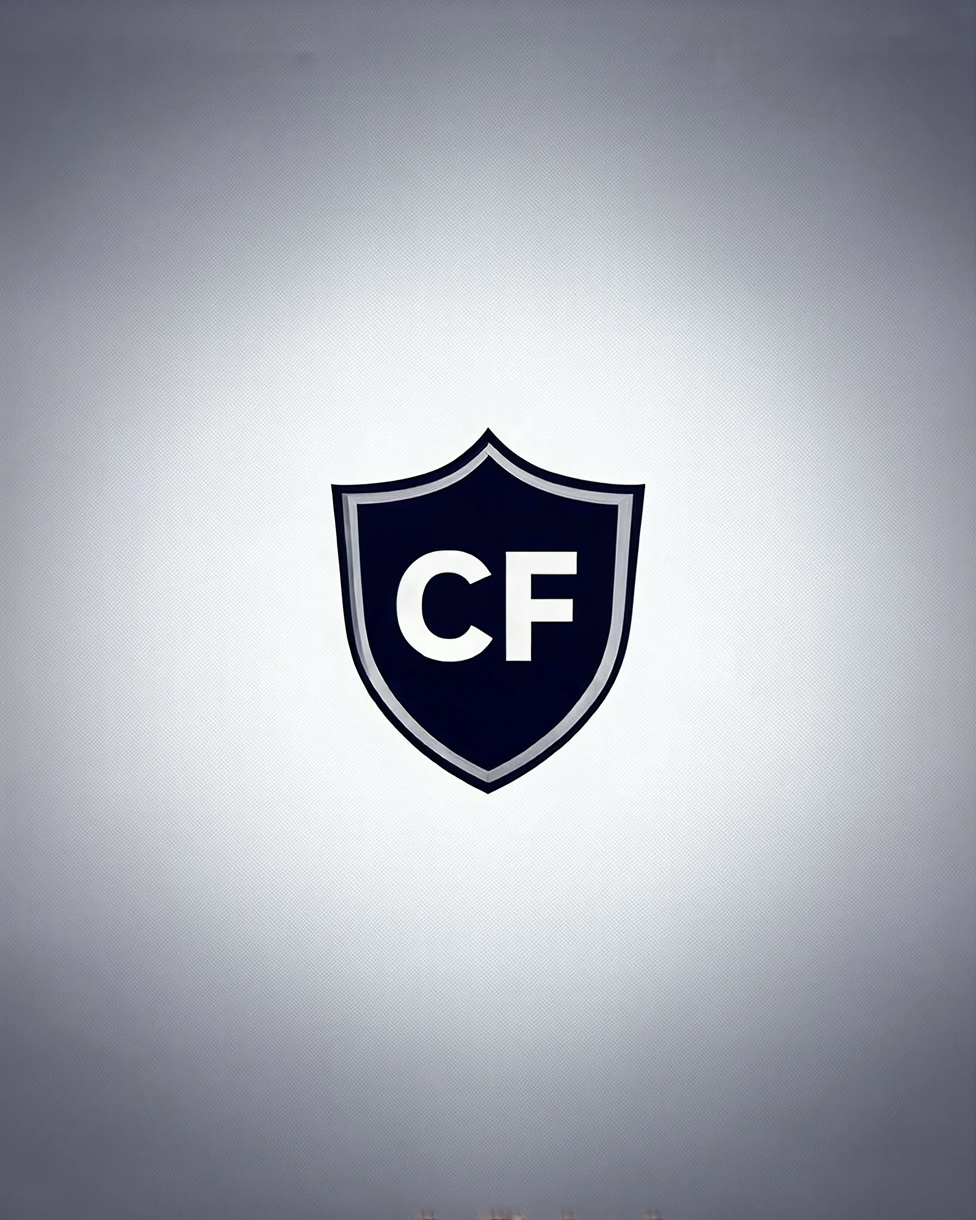Cyber Finance (CF) shield logo Simple, easy and beautiful logo