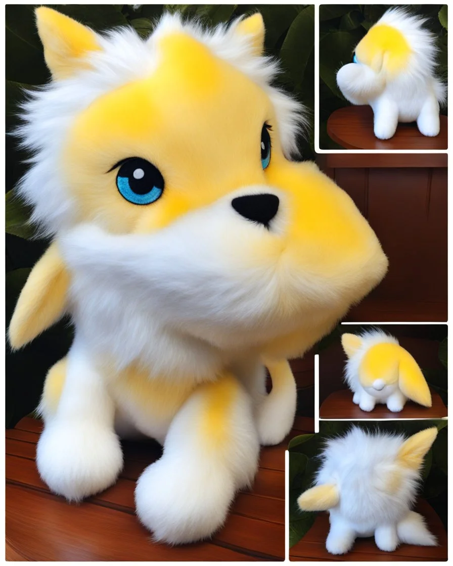 Moonfuzzle plushie, intricately detailed, cute, adorable, fluffy