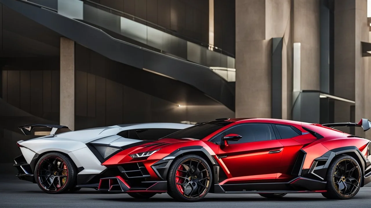 Lamborghini URUS MANSORY Fused with Lamborghini Veneno, Super Detailed, desktop wallpaper, 4K