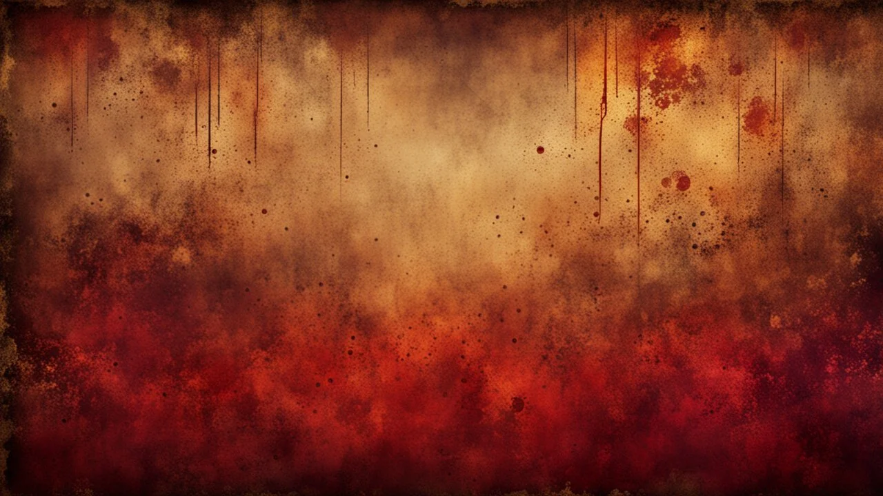 Hyper Realistic Brown, Red & Maroon Grungy-Texture With Glowing-Golden Embers on Grungy Vintage-Background.