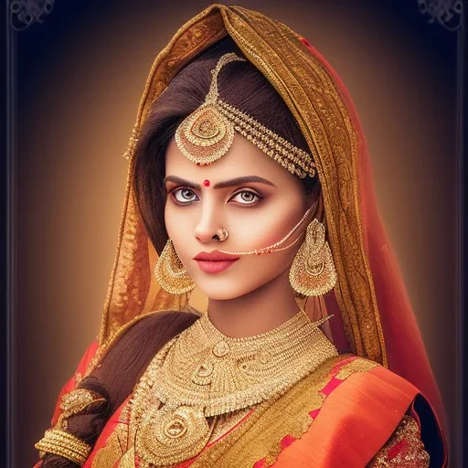 Marathi beautiful bride in frame